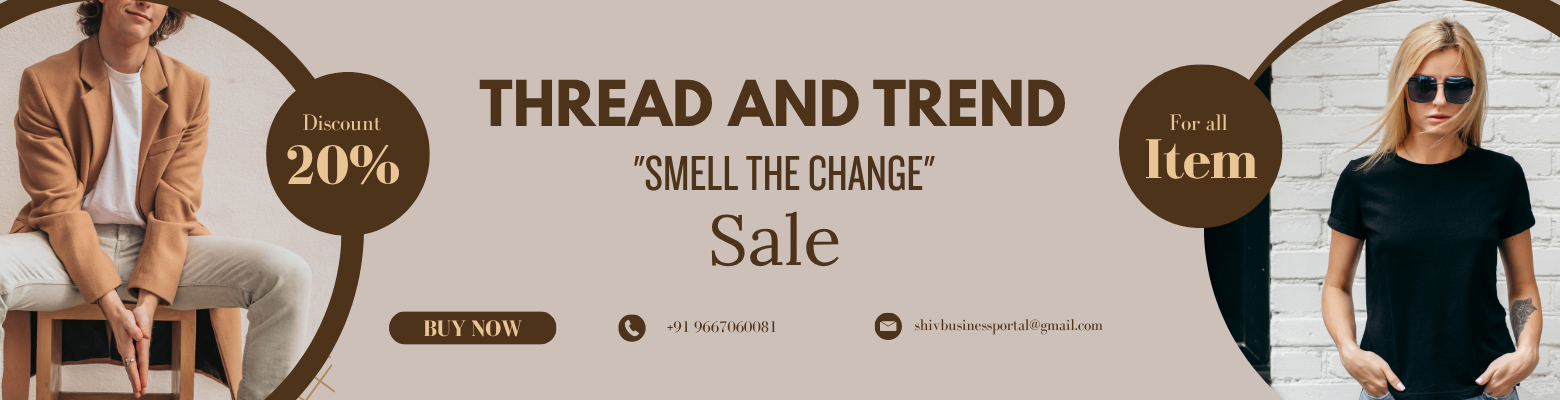 Brown Modern Fashion Sale YouTube Display Ad (1600 x 400 px)
